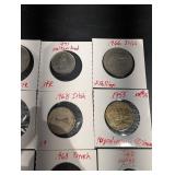 World Coin Collection (12 Coins) - Yugoslavia, France, Switzerland, Ireland, UK, Ecuador & Swiss