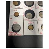 World Coin Collection (12 Coins) - Yugoslavia, France, Switzerland, Ireland, UK, Ecuador & Swiss