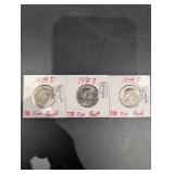 Lot Of 3 Susan B Anthony Dollars