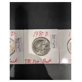 Lot Of 3 Susan B Anthony Dollars