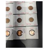 25 U.S. Lincoln Cent Pennies - Handwritten Variety Notes (1961-2015)