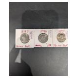 Lot Of 3 Susan B Anthony Dollars
