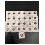 Lincoln Cent Collection 1957D-2021D In Labeled Holders (25 Coins)
