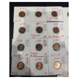 Lincoln Cent Collection 1957D-2021D In Labeled Holders (25 Coins)