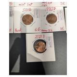 Lincoln Cent Collection 1957D-2021D In Labeled Holders (25 Coins)