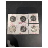 2024-D Kennedy Half Dollar (6 Coins) with Hand-Noted Die Marker Cards