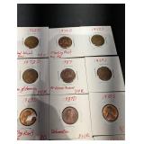 Lincoln 1-Cent Variety Coins - DLO, DCO, DDR Notes (1955S-1994D Dates)