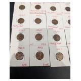 Lincoln 1-Cent Variety Coins - DLO, DCO, DDR Notes (1955S-1994D Dates)
