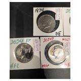 Kennedy Half Dollar (Lot of 6) - 1971D & 1974, 2023P/D, 2024P/D