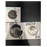 Kennedy Half Dollar (Lot of 6) - 1971D & 1974, 2023P/D, 2024P/D