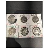 Kennedy Half Dollar Set - 1972 D, 1973 D, 2023 D, 1776-1976 D, 2024 D x2