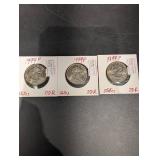 Lot Of 3 Susan B Anthony Dollar Coins
