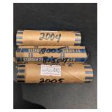 Bison Nickel Lot 3 Rolls