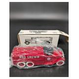 Red Crown Gasoline Toy Truck - Vintage Tin Model with Box