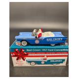 Red Crown 1957 Ford Convertible - Die Cast Coin Bank - 1/25 Scale - Limited Edition