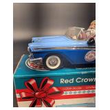 Red Crown 1957 Ford Convertible - Die Cast Coin Bank - 1/25 Scale - Limited Edition