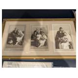 Vintage 1960s Ephemera Bundle: Wedding Triptych, 1968 Spacemen Moon Probe Newspaper