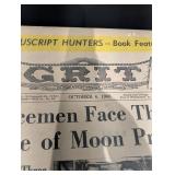 Vintage 1960s Ephemera Bundle: Wedding Triptych, 1968 Spacemen Moon Probe Newspaper