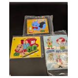 Child Guidance Magnetic Puzzle No. 903 Kitten - Inlaid Plastic, 11 Pieces - Made in USA