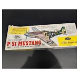Guillow's P-51 Mustang Flying Model Kit - Wing Span 27 3/4 in - Scale 3/4 in = 1 ft