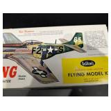 Guillow's P-51 Mustang Flying Model Kit - Wing Span 27 3/4 in - Scale 3/4 in = 1 ft