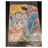 SAALFIELD Springtime Coloring Book - Vintage Cat Illustration Cover