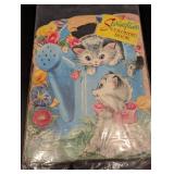 SAALFIELD Springtime Coloring Book - Vintage Cat Illustration Cover