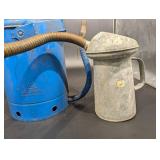 Vintage Lubrication Sprayer Set with Dual Oil Cans and Pump