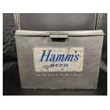 Hamm's Beer Vintage Metal Ice Chest Cooler with Original Logo