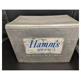 Hamm's Beer Vintage Metal Ice Chest Cooler with Original Logo