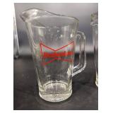 Budweiser Glass Mugs - 2 Pack