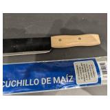 Corn Knife - 18 In Carbon Steel Blade - Wood Handle