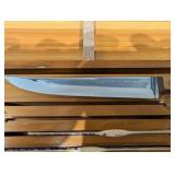 KA-BAR Master Cutlers Knife Set in Wood Display Case