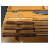 KA-BAR Master Cutlers Knife Set in Wood Display Case