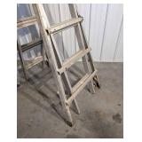Used Aluminum A-Frame extendable Step Ladder