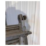 Used Aluminum A-Frame extendable Step Ladder