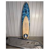 Matt Kechele Surfboards Surfboard - Blue Camouflage Longboard