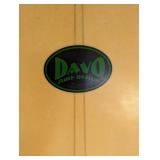 Davo Surf Design Longboard Surfboard - Deck Logo