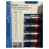 This item is a Milwaukee SHOCKWAVE Impact Duty 3/8' Drive Metric 6-Point Socket Set (model 49-66-7007)