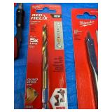 Various Milwaukee tools , bits , fastback , socket Adaptors self fed bit