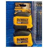 81pc MAXFIT Ultra drill/driver set (impact rated)  (2) 25’ DEWALT magnetic tape measures