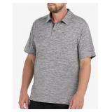 NEW Ski-Doo Tech Polo Shirt – Men’s 2XL – Grey – BRP Performance