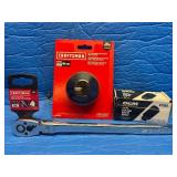 CRAFTSMAN Flex-Head Ratchet + Oil Filter Wrench + OEM 29mm Axle Nut Socket – NEW/LIKE NEW