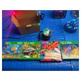LED Party Light Bundle – Disco Ball, Spinning Lights, DJ Effects w/ Remotes – Tested