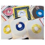 LARGE Lot of Vintage Vinyl 45 Records w/ Sleeves - Mixed Genre - Rock, Pop, Country, etc #8