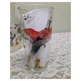Hazel-Atlas Glass Company Pitcher and 6 Glasses. These glasses feature the "Pheasants" pattern, produced roughly 1950