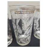 Eight Vintage Glasses from Homer Laughlin or Libbey and Three Vintage Water Glasses from Hazel Atlas