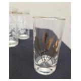 Eight Vintage Glasses from Homer Laughlin or Libbey and Three Vintage Water Glasses from Hazel Atlas