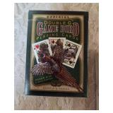Five - Pheasant themed coaster, One deck of Pheasant Playing cards - unopened. One- Pheasant Pocket Knife.
