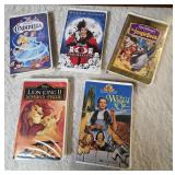 Nineteen - vintage Walt Disney "Masterpiece" VHS tapes.  The VHS tapes have not been tested.